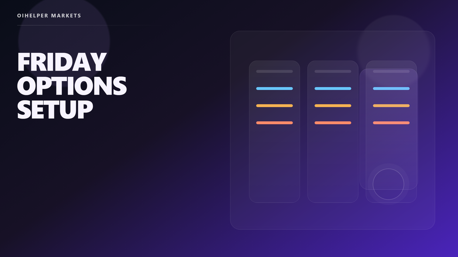 Friday Options Setup featured image (clean editorial)