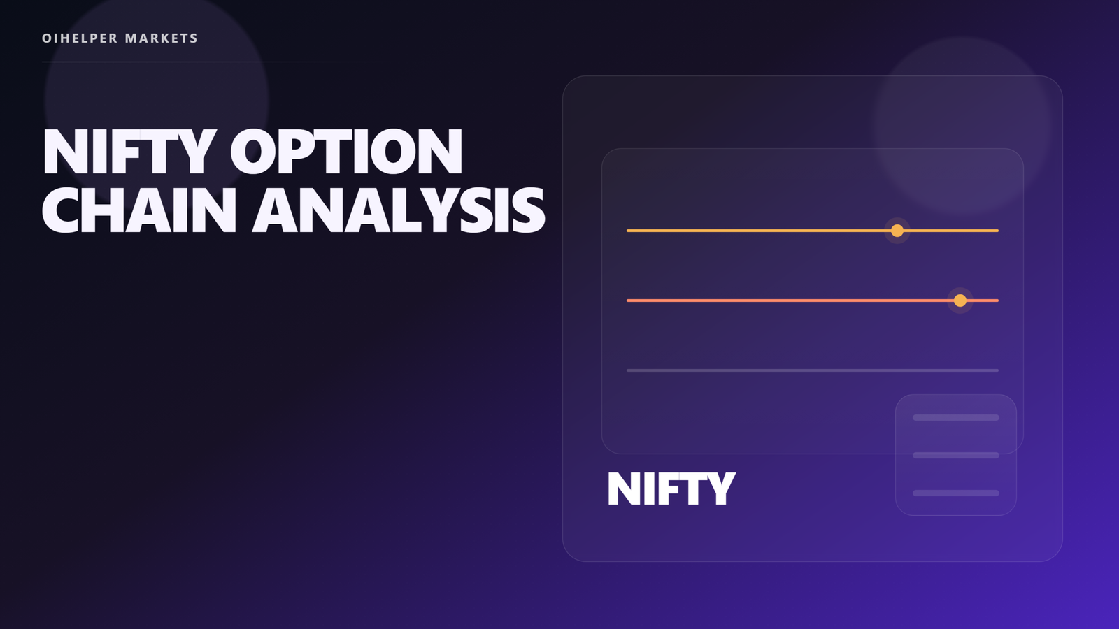 Nifty Option Chain Analysis featured image (clean editorial)